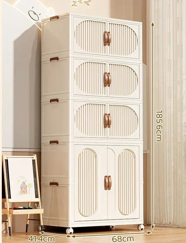 Foldable Kids Storage – Clothes & Toy Sorting Cabinet