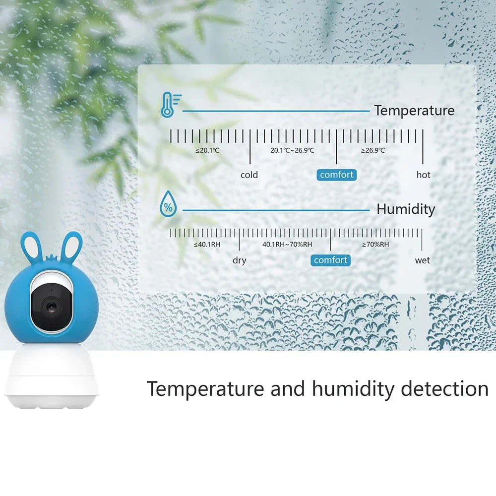 Tuya 5″ Baby Monitor Wireless Pan Tilt 2-Way Talk