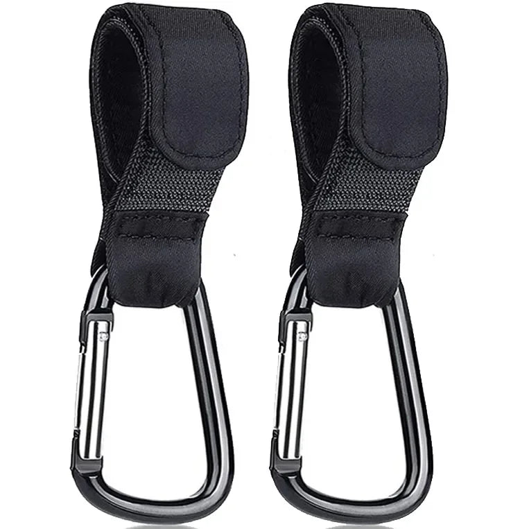 1–10PCS Aluminum Alloy Stroller Hooks – Organizer & Bag Clip