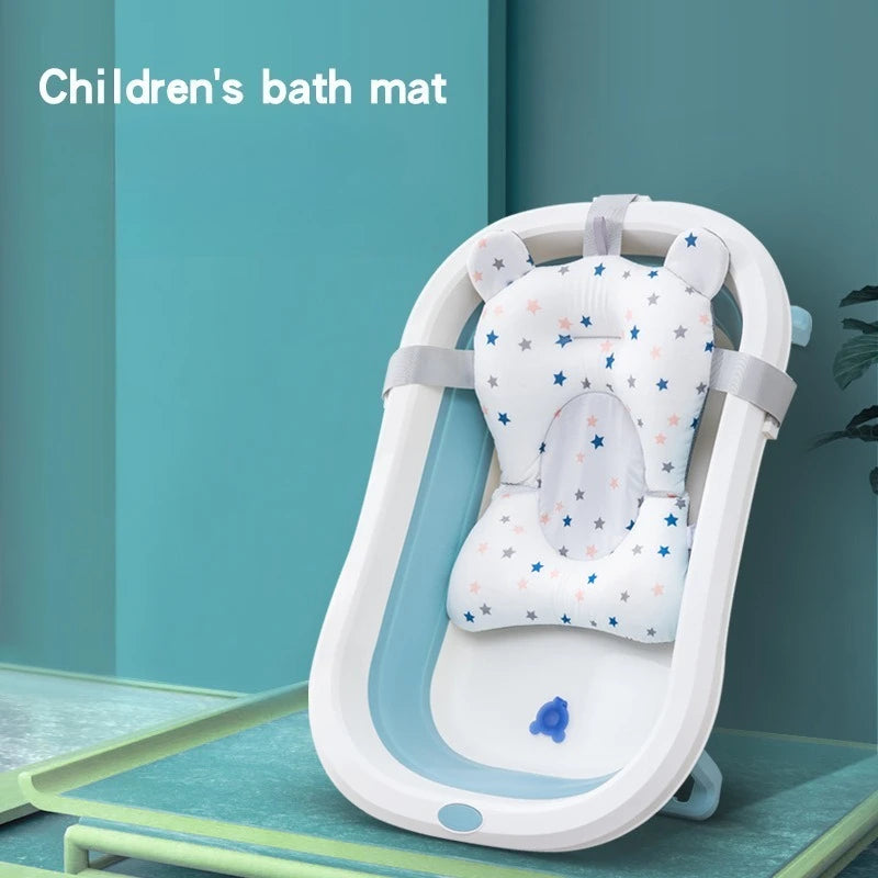 Infant Bathtub Pad – Soft Support & Toddler Shower Net