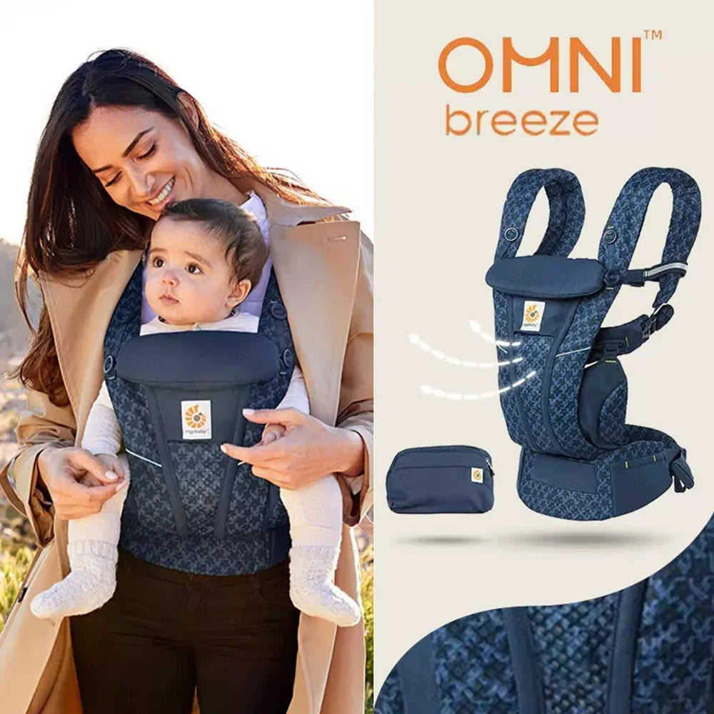 Porte-bébé Ergobaby en maille respirante – Toutes positions de portage (3 à 20 kg)