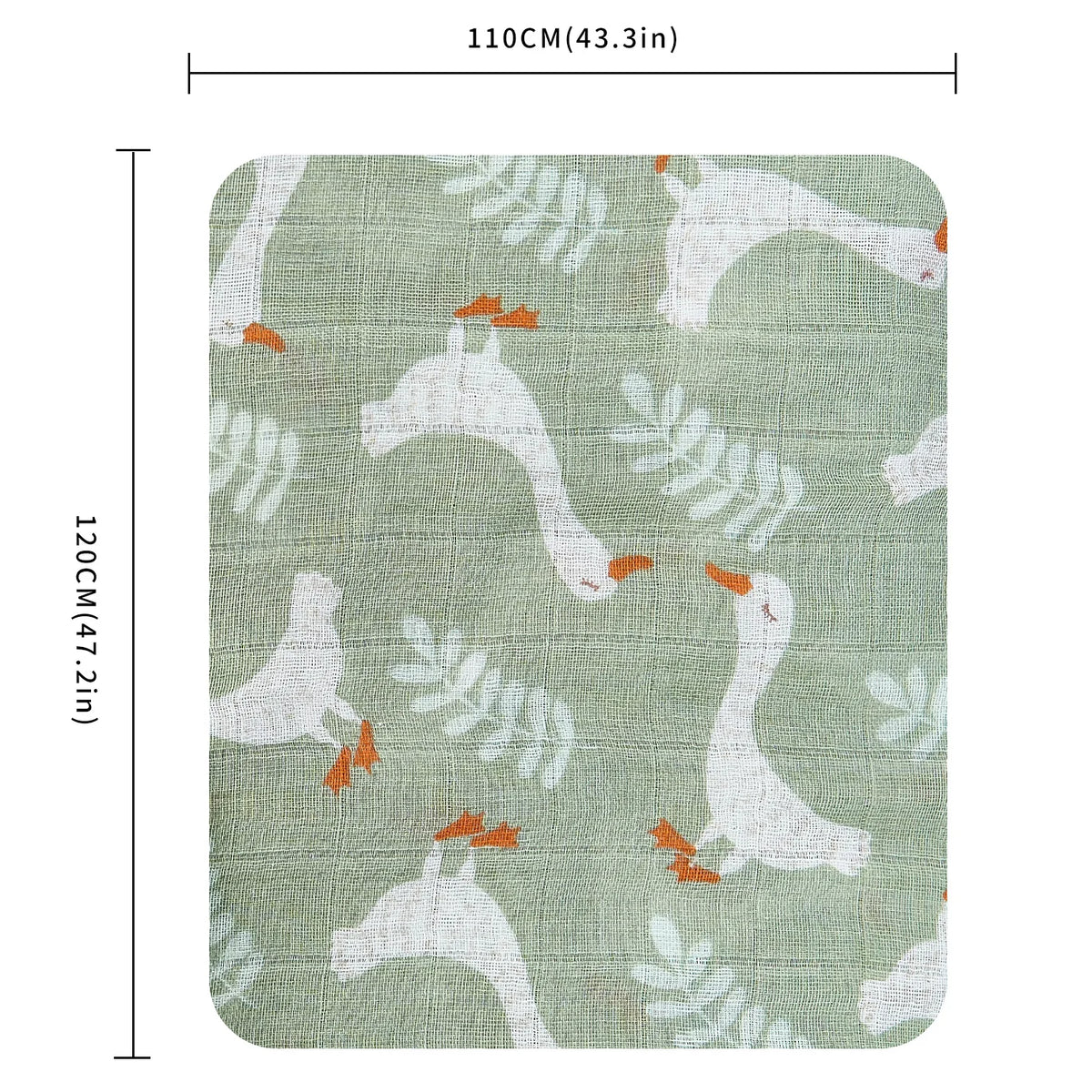 Little Duck Newborn Gauze Swaddle – Baby Wrap & Bath Towel (1 Pc)