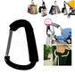 Large Aluminum Carabiner Stroller Hooks – D-Ring Organizer Clip