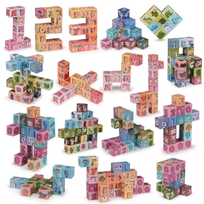 Magnetic Alphabet Blocks Set – STEM Learning Montessori Toy