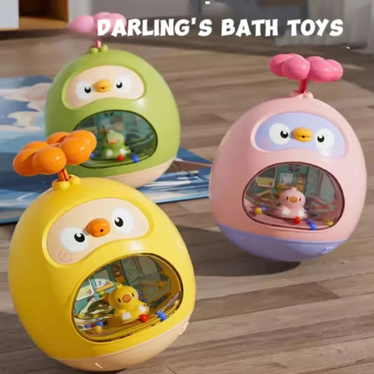 Cute Water Tumbler Bath Toy – Baby Pool & Bathtub Spray Fun