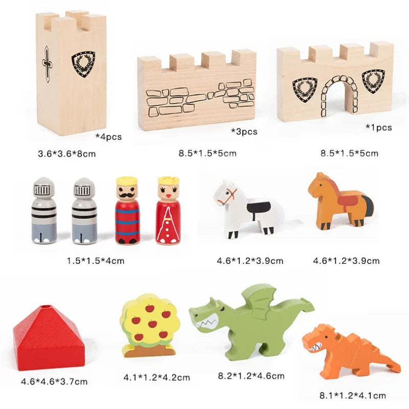 Blocs de construction Montessori Castle – Construisez et apprenez !