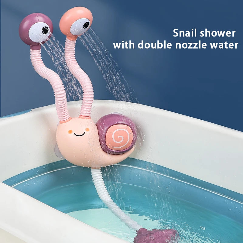 Electric Snail Bath Toy – Water Spray & Faucet Fun for Kids