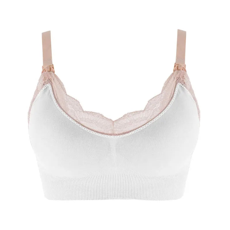 Seamless Wireless Nursing Bra – Front Open, Breathable Maternity