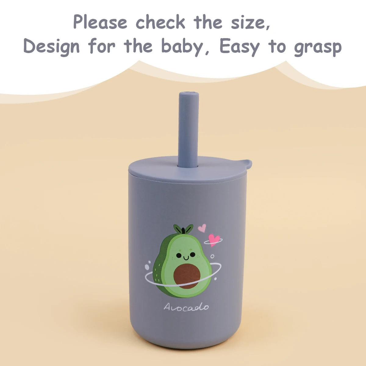 Biberon pour tout-petits – Gobelet à paille en silicone pour enfants