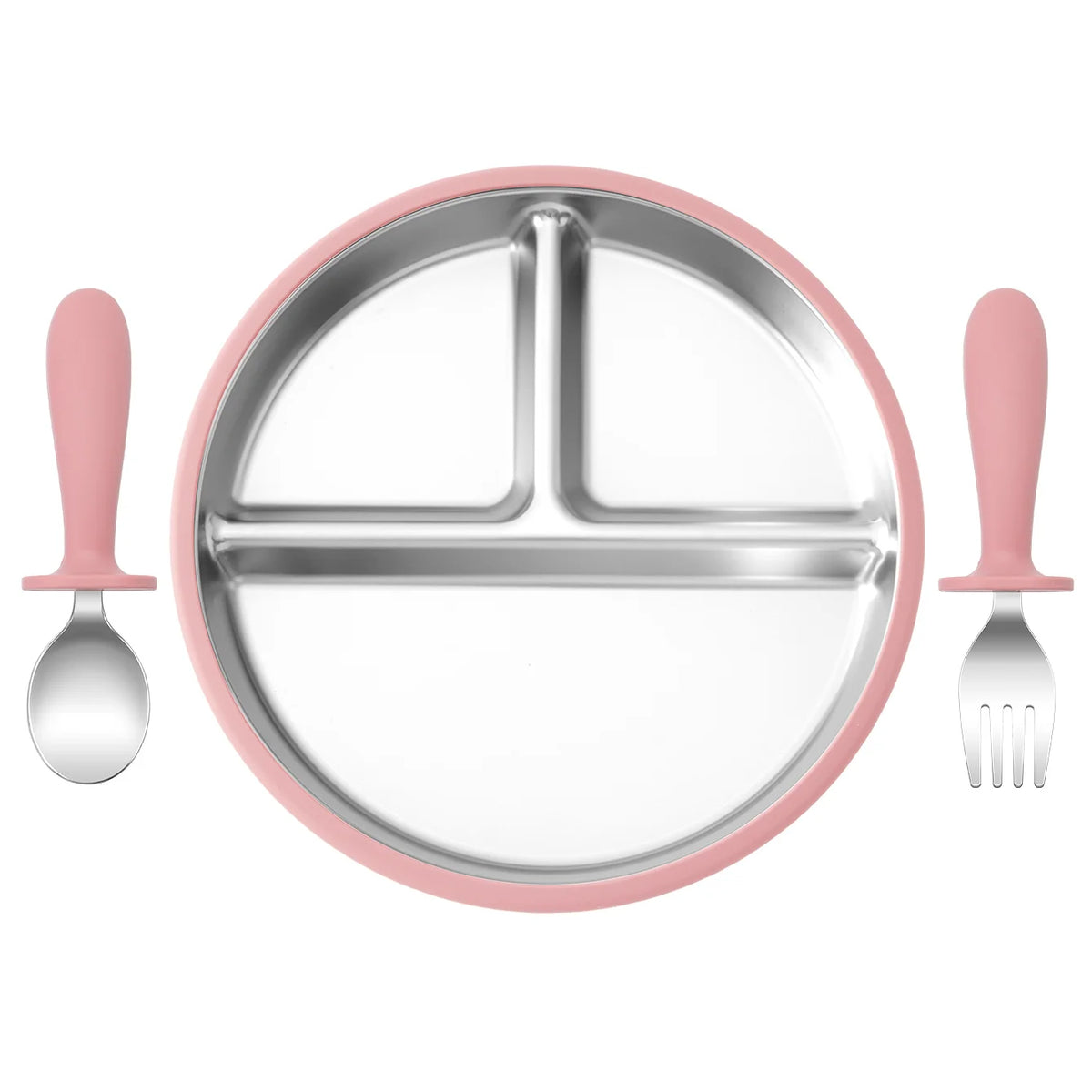 Kids Feeding Essentials – 3PCS Bowl, Spoon & Fork Set