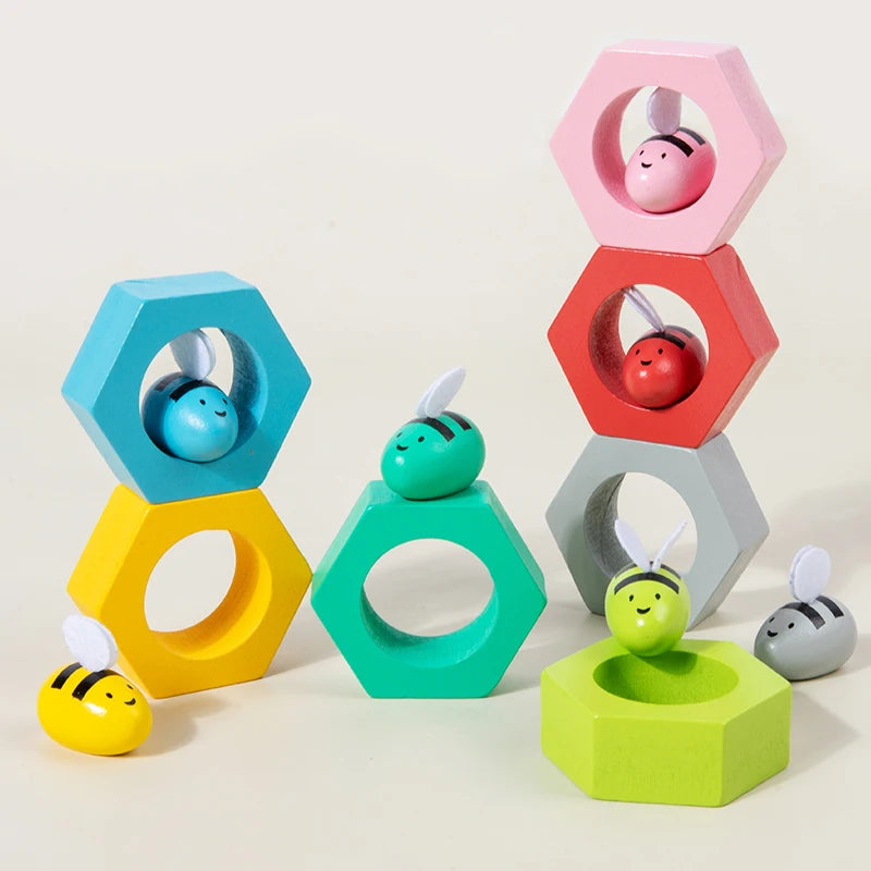 Montessori Bee Clip Beads Toy – Color & Fine Motor Skill Trainer