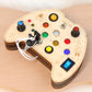 Montessori Busy Board – Interactive Puzzle Toy with Buttons, Switches & Lights