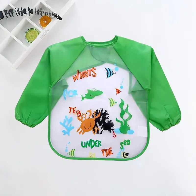 Cute Cartoon Waterproof Baby Feeding Bib (0–3Y)