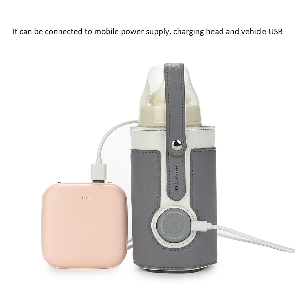 USB Milk Bottle Warmer | Stroller-Friendly Portable Baby Feeding Heater