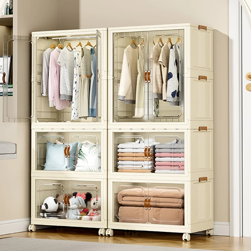 Grande boîte de rangement pliable – Armoire enfant mobile