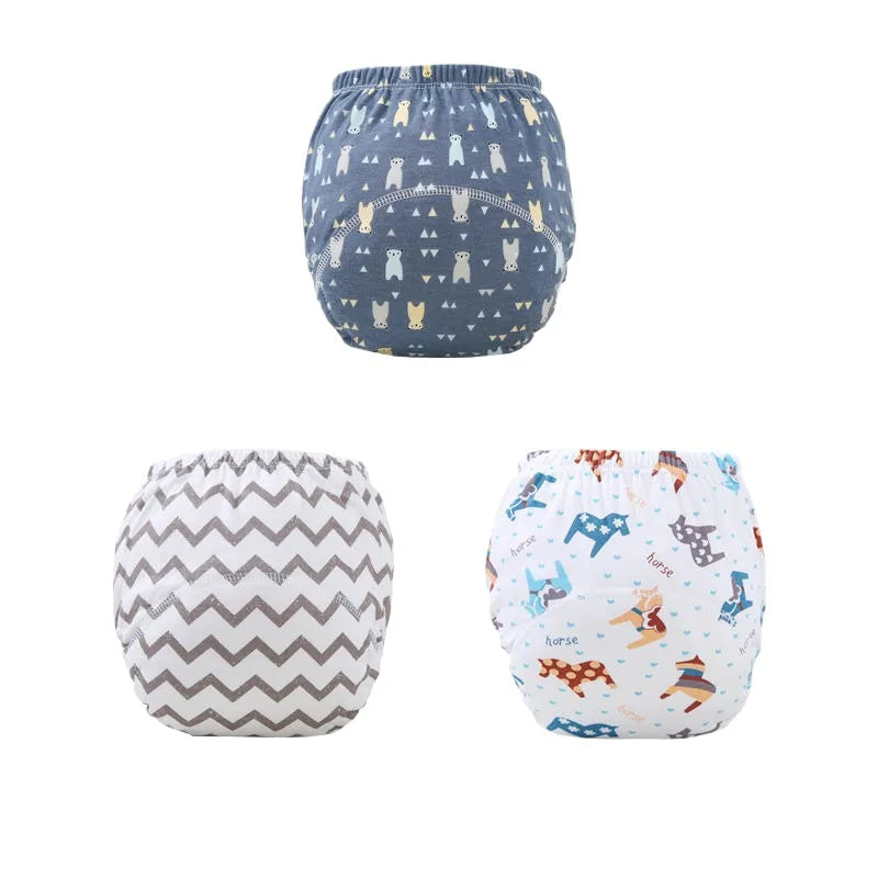 Culottes d'apprentissage imperméables et réutilisables pour bébé