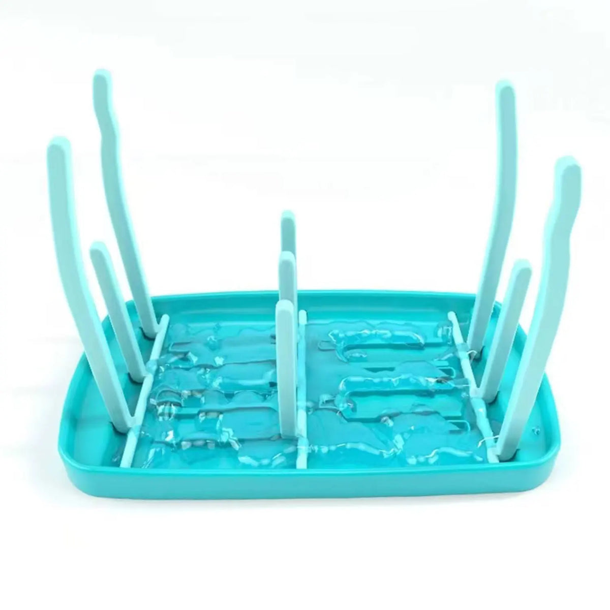 Baby Bottle Holder & Dryer – Blue/Pink Bottle Storage Stand