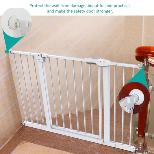 4pcs Wall Guard Pads – Baby Gate & Stair Protector for Safety Doors