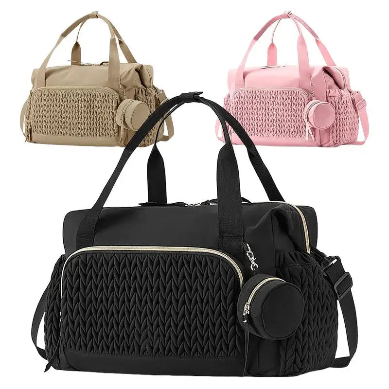 Grand sac à langer fourre-tout pour maman – Avec étui à tétine et accessoires de voyage
