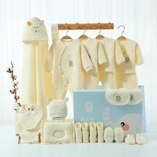 Newborn Baby Clothes Set – 18–23PCS Winter Cotton Outfit for Boys & Girls