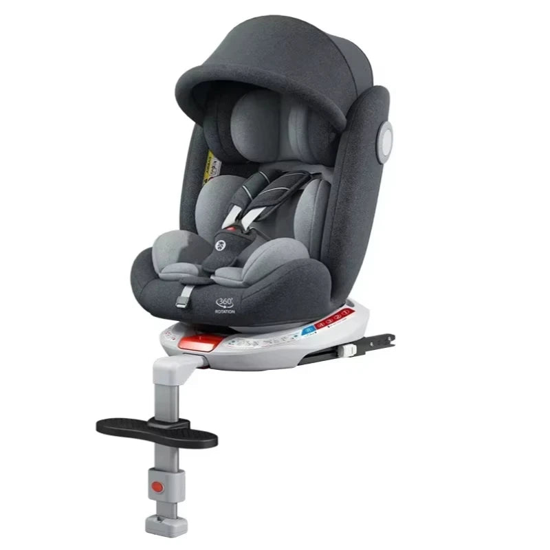 Infant Car Seat 0-4Y | 360° Swivel, Adjustable Backrest & Leg Support