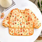 Cute Cartoon Waterproof Long-Sleeve Baby Feeding Bib (0–3Y)
