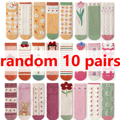 Girls' Cartoon Cotton Socks