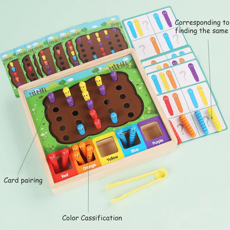 Montessori Bee Clip Beads Toy – Color & Fine Motor Skill Trainer