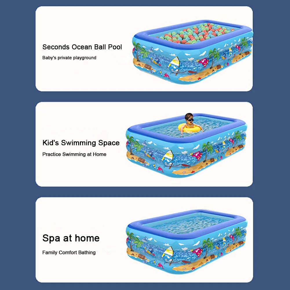 Baby Inflatable Pool – Removable Family Swimming Pool for Hot Days