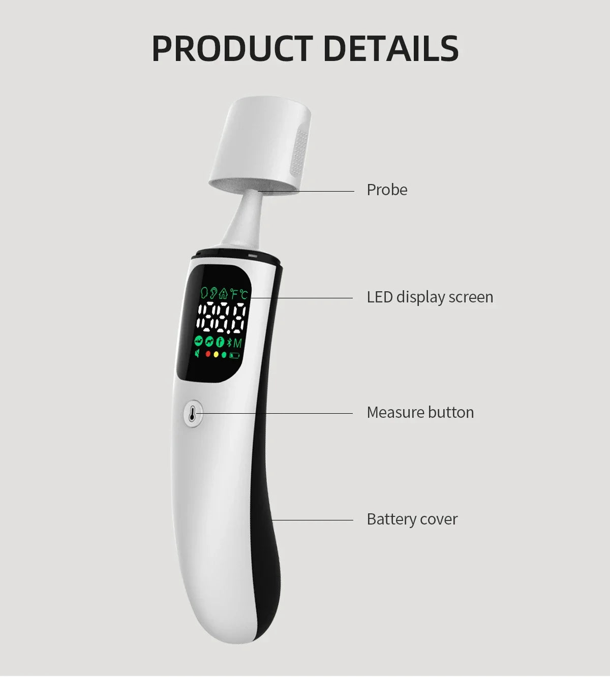 Thermomètre infrarouge LED – Rapide et sans contact !
