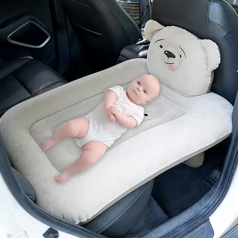 Lit de voyage gonflable pour tout-petits – Matelas de couchage portable pour voiture et avion
