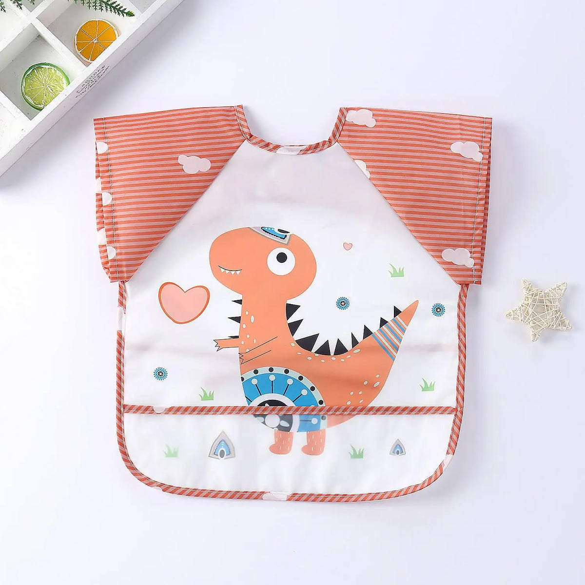 Cute Cartoon Waterproof Baby Feeding Bib (0–3Y)