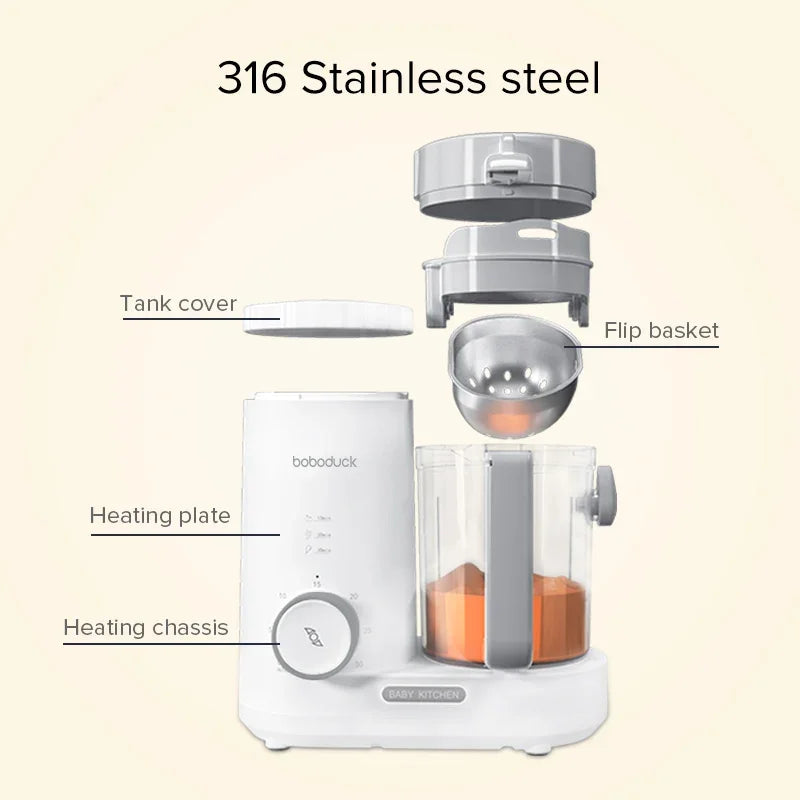Baby Food Processor – 2-in-1 Steamer & Blender, CE Certified