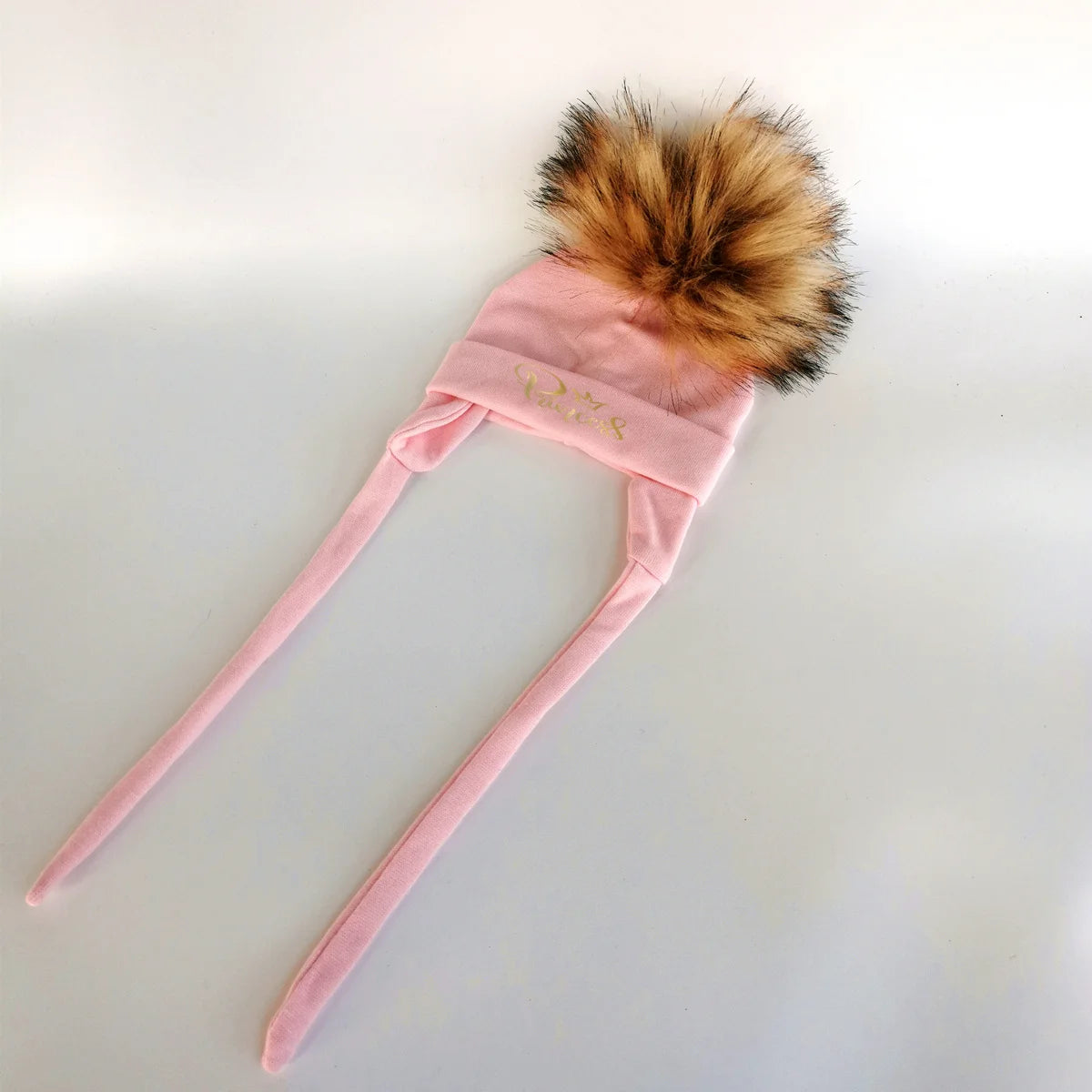 Newborn Winter Cotton Beanie Pom Pom Hat for Babies