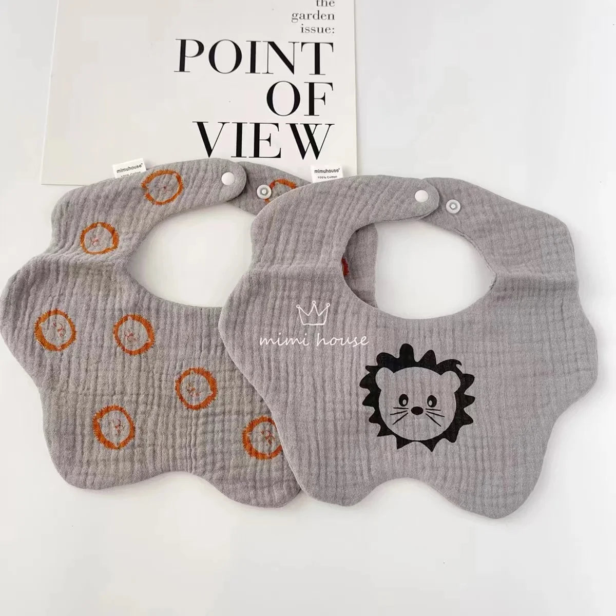 Waterproof Baby Bib – Soft Cotton Burp Cloth for Newborns