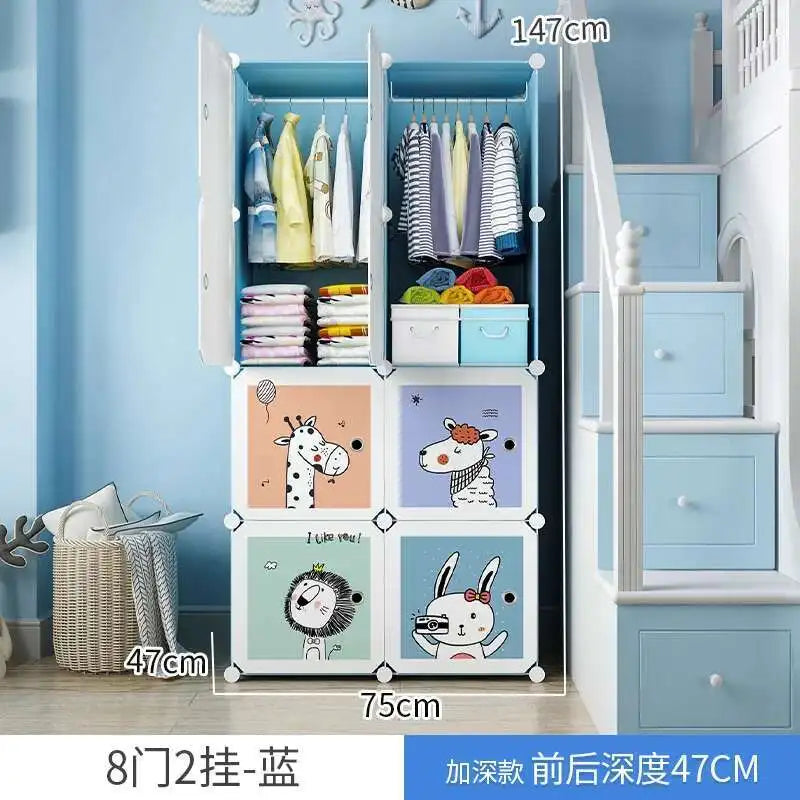 Baby & Kids Wardrobe – Bedroom Organizer with Sliding Doors