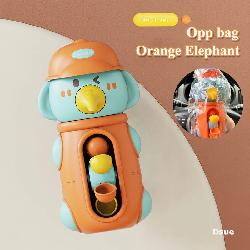 Jouet de bain tourbillonnant à l'eau – Canard et éléphant amusants pour les tout-petits