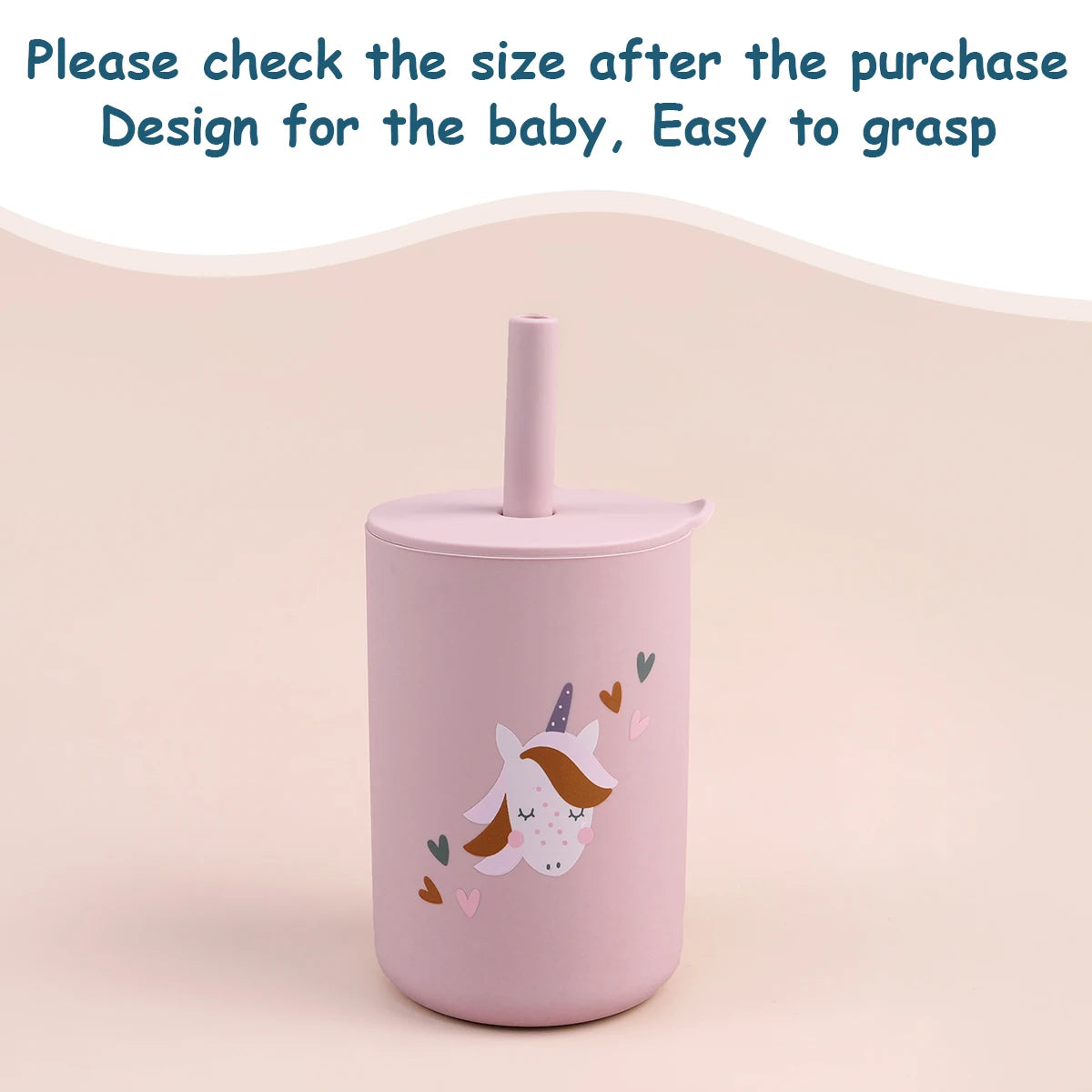 Biberon pour tout-petits – Gobelet à paille en silicone pour enfants
