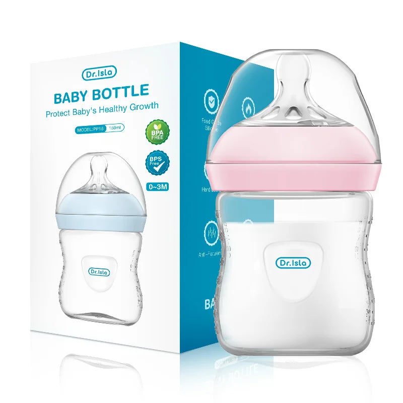Biberon bébé en polypropylène (PP) de 150/240/330 ml avec poignée, biberon résistant pour nouveau-né