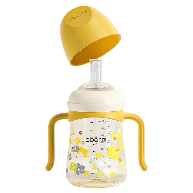 Baby Water Cup | Oberni Straw Bottle for 6 Months–4 Years Old
