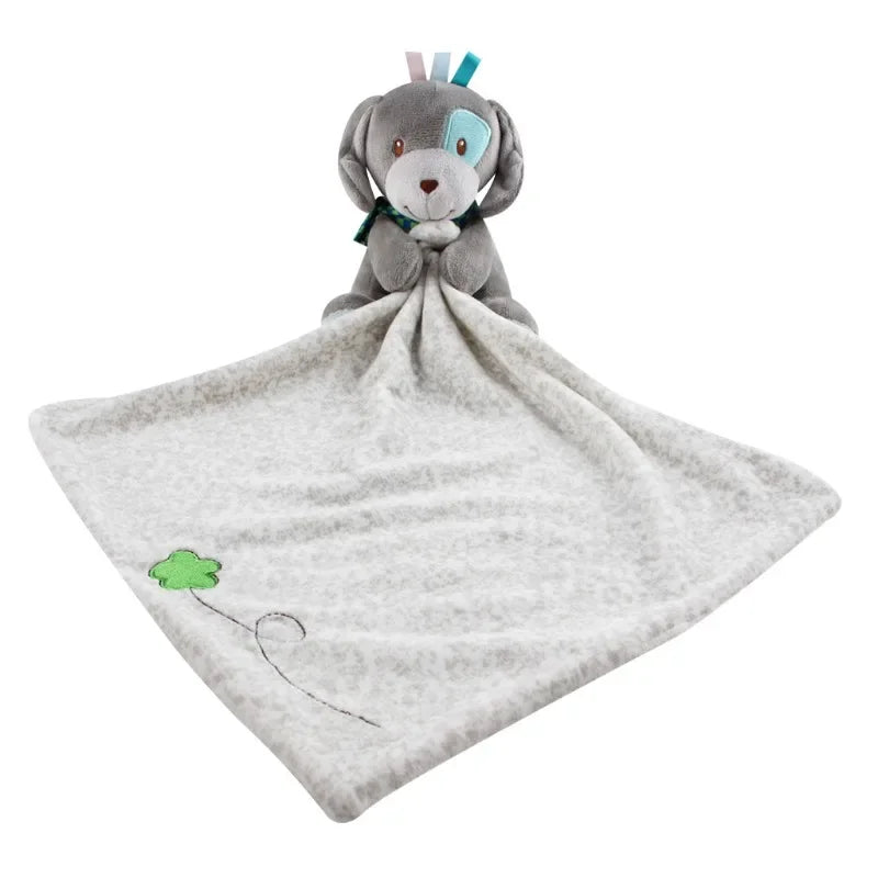 Serviette de réconfort pour nouveau-né – Poupée de sommeil animal de dessin animé et couverture douce