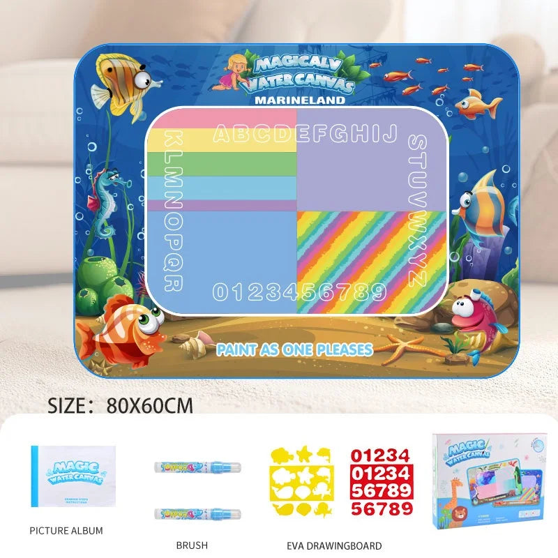 Tapis de dessin à l'eau pour petits garçons et petites filles