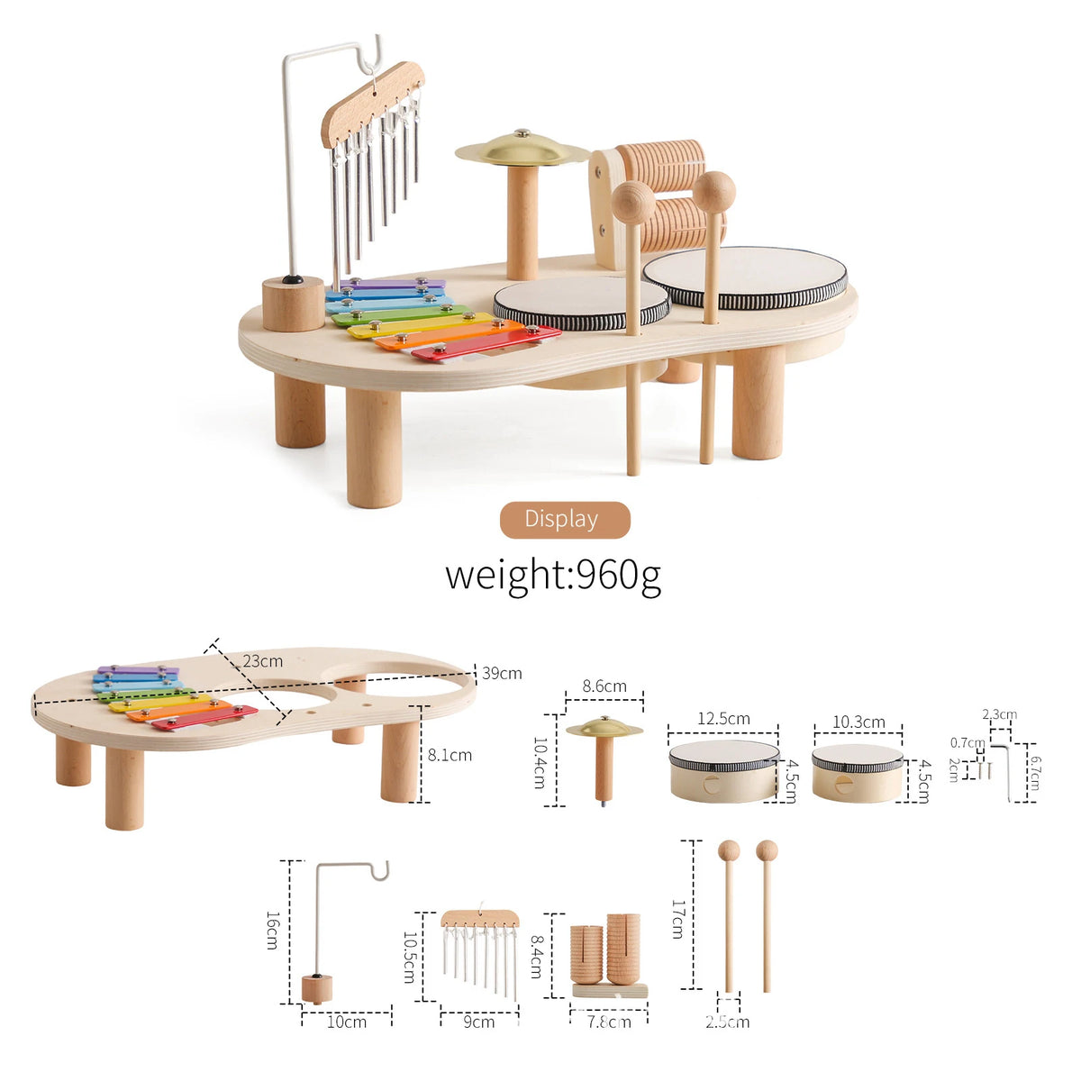 Batterie en bois pour enfants – Amusant et formateur !