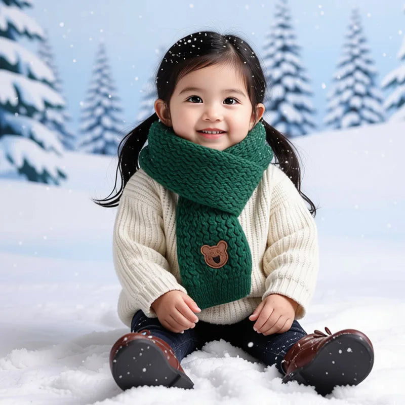 1 à 10 écharpes bébé d'hiver, cache-cou doux en maille pour garçons et filles, chaude et coupe-vent.