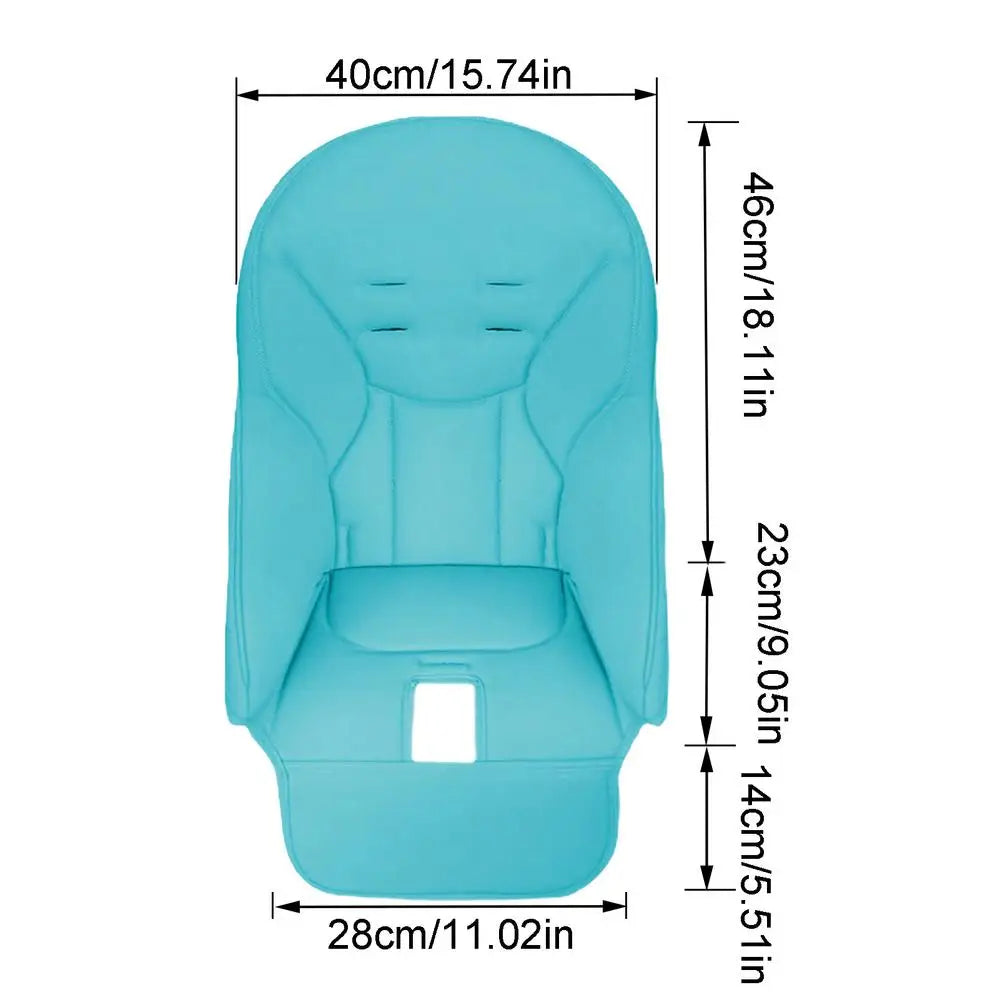 Baby Highchair Cover – Non-Slip PU Leather Cushion Pad