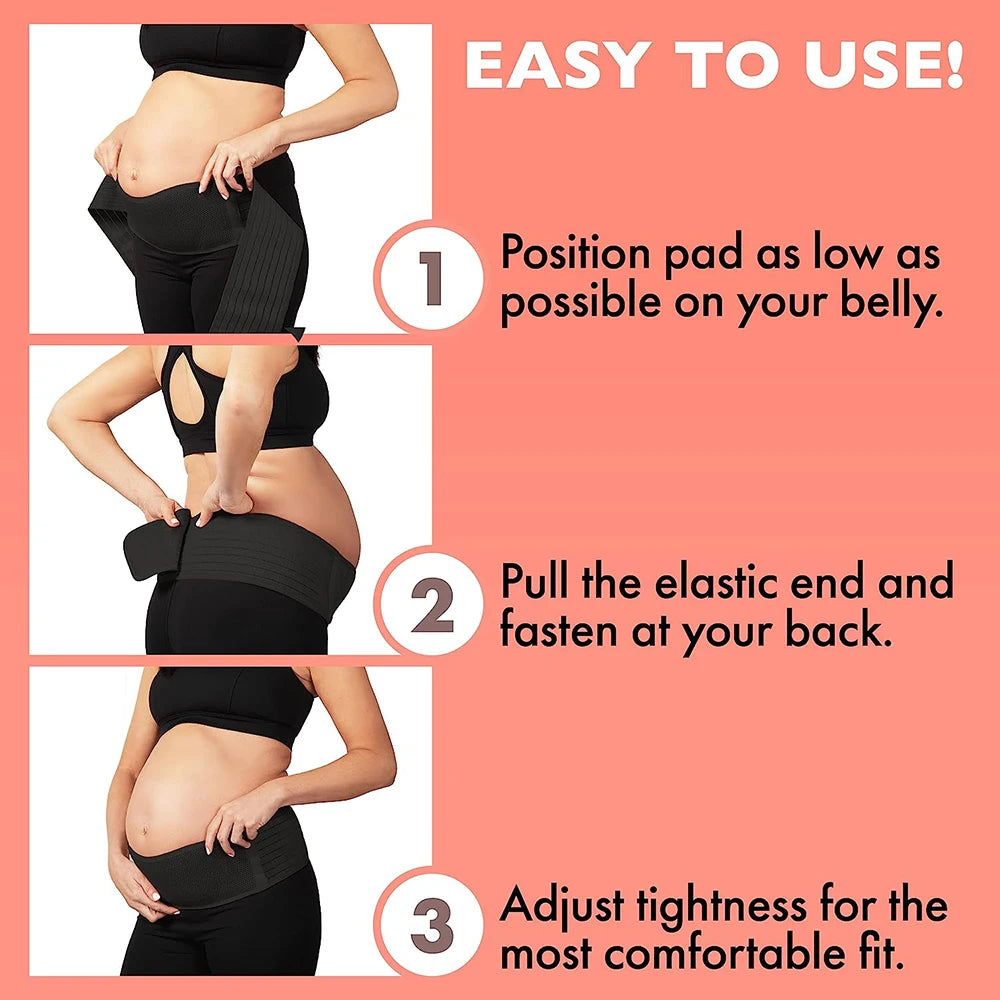 Ceinture de soutien de maternité ajustable | Soulagement pelvien, abdominal et post-partum