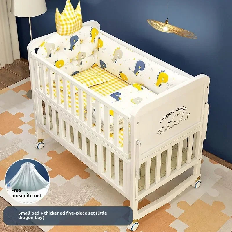 Convertible Baby Crib – Luxury Nest Bed with Mobility