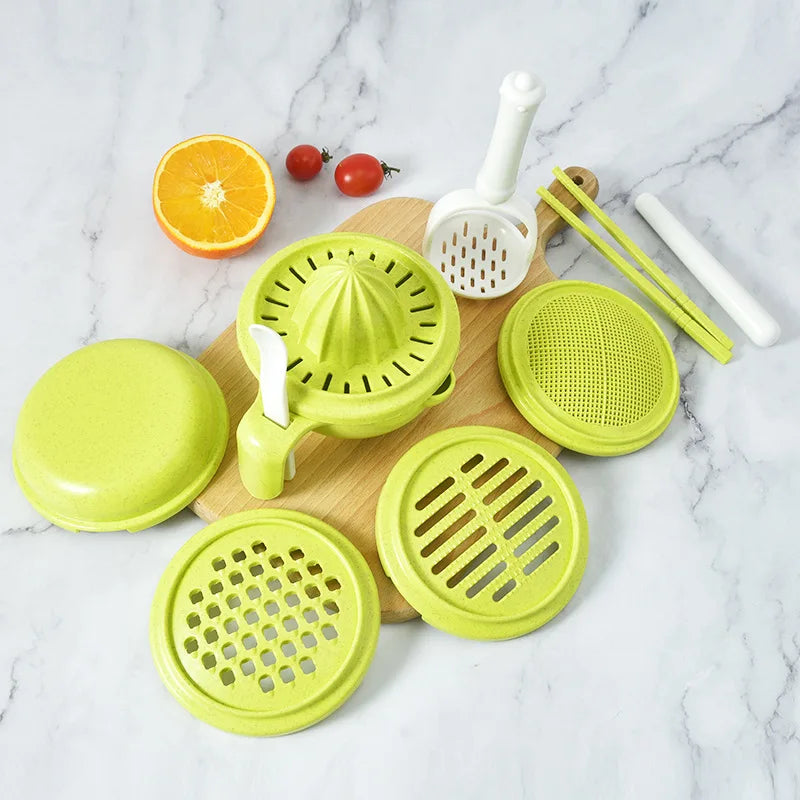 Baby Food Grinding Bowl Set – Manual Grinder & Feeding Tool