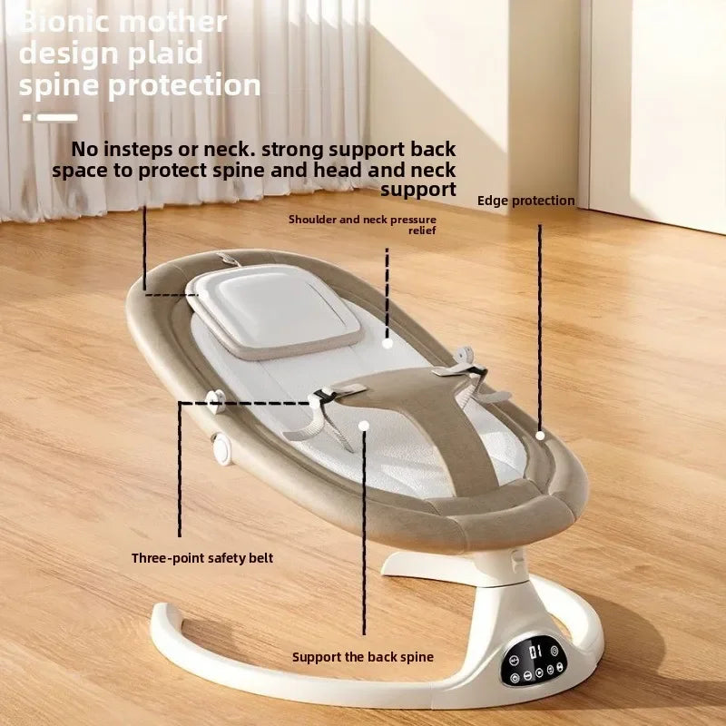 Balancelle électrique pour bébé – Berceau musical et endormisseur
