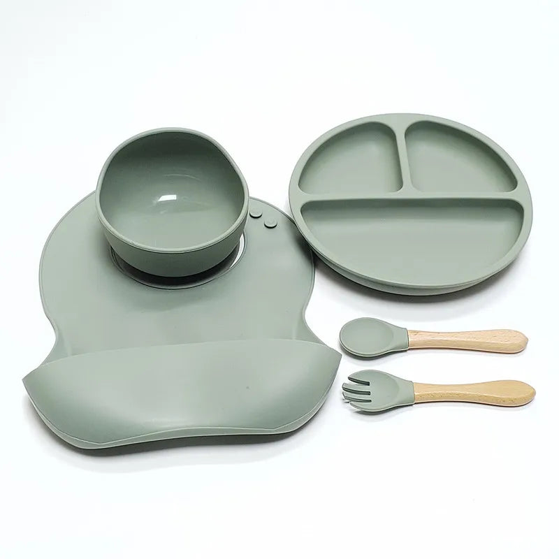 Toddler Meal Set – Non-Slip Silicone Tableware for Kids